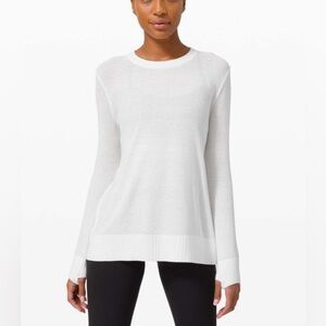 Lululemon-Sincerely Yours Sweater-White-NWT
